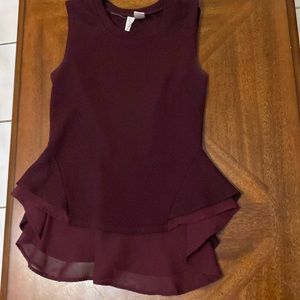 Large peplum top